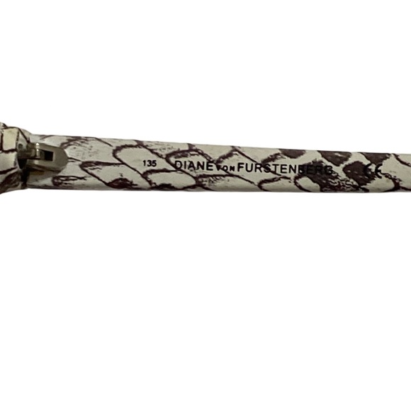 Diane Von Furstenberg Womens Snakeskin Sunglasses - Picture 4 of 6